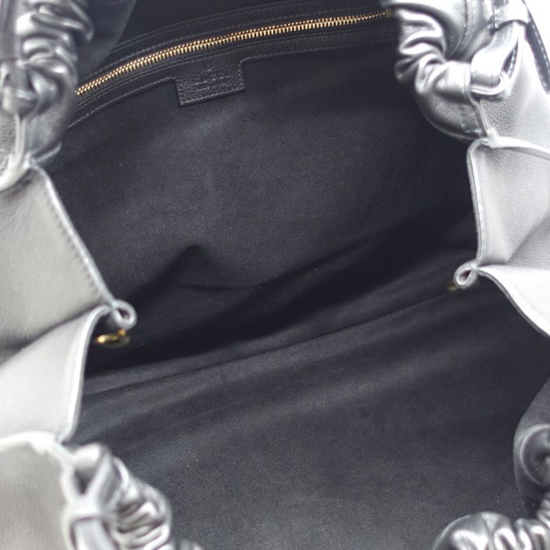 Gucci Blondie 2WAY Bag Hand Shoulder - 747372 Leather RFID Black Gold
