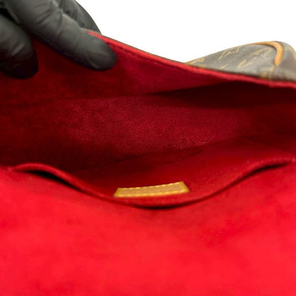 Louis Vuitton Tamburan Monogram Leather Shoulder Bag Pochette