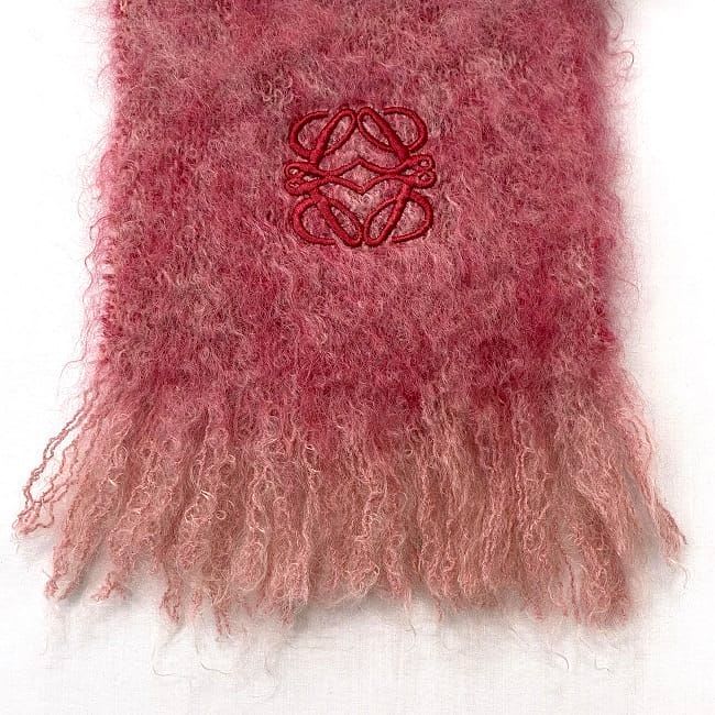 Loewe Scarf Pink Red Gradient