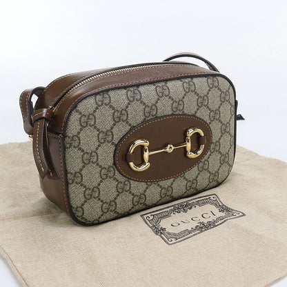 Gucci Small Camera Bag Horsebit 1955 760196 Shoulder Bag GG Supreme Leather