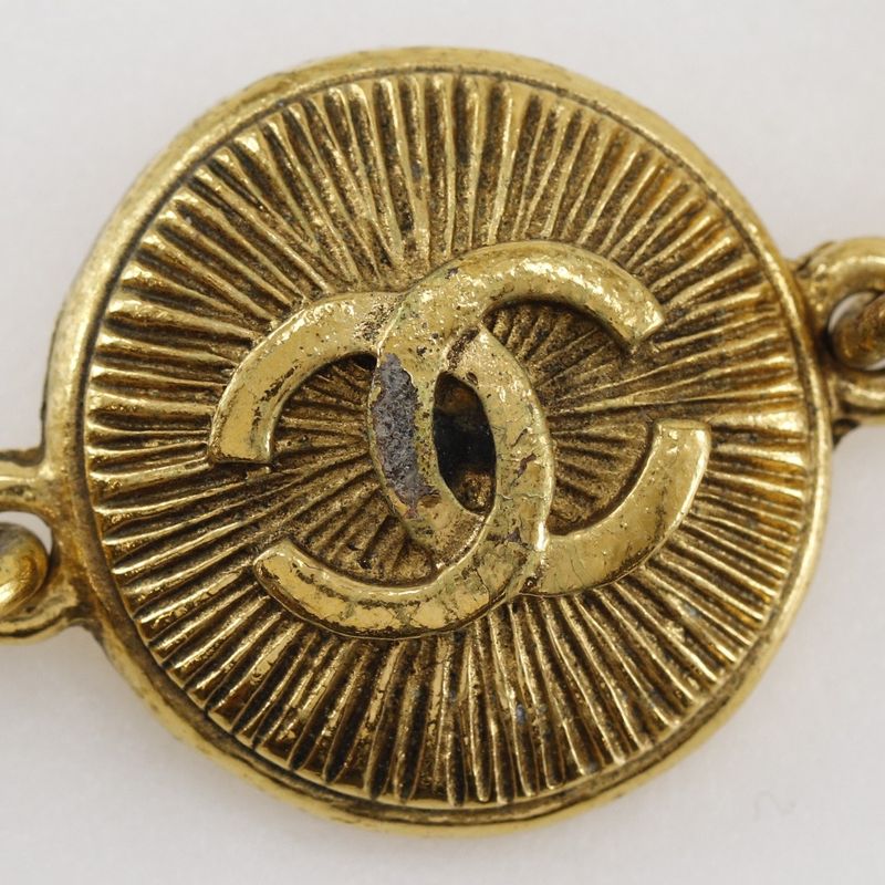 Chanel Coco Mark 31 RUE Cambon Vintage Gold Plated Ladies 40g Bracelet