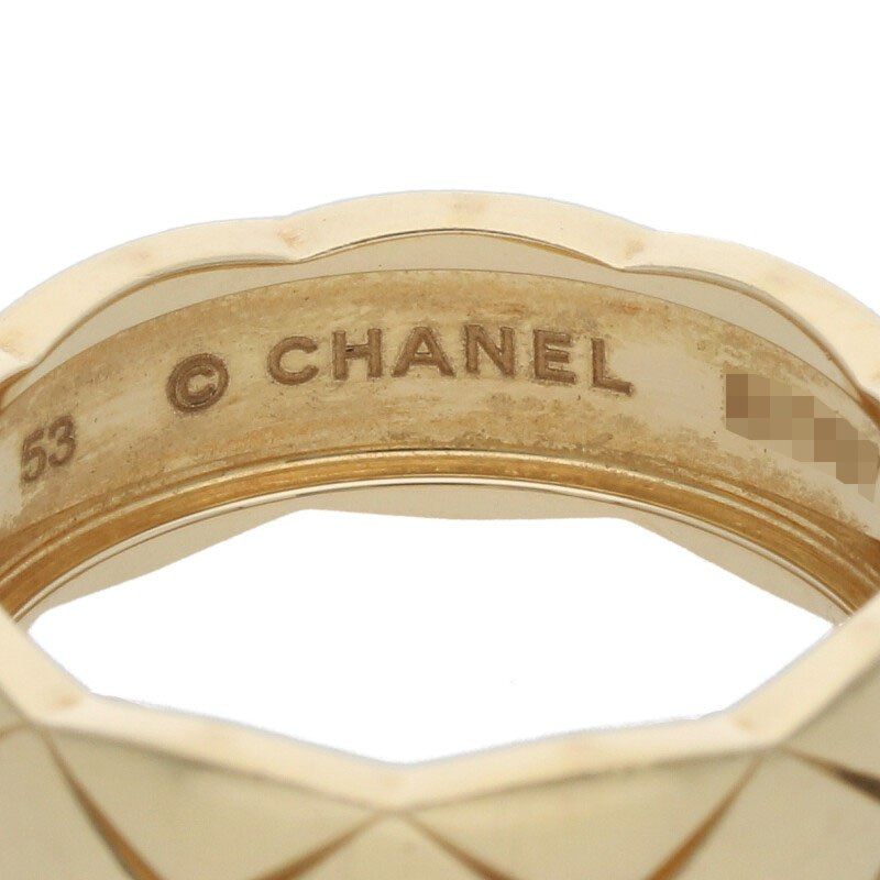 Chanel Coco Crush Medium 18K Yellow Goldring Men's 53 13