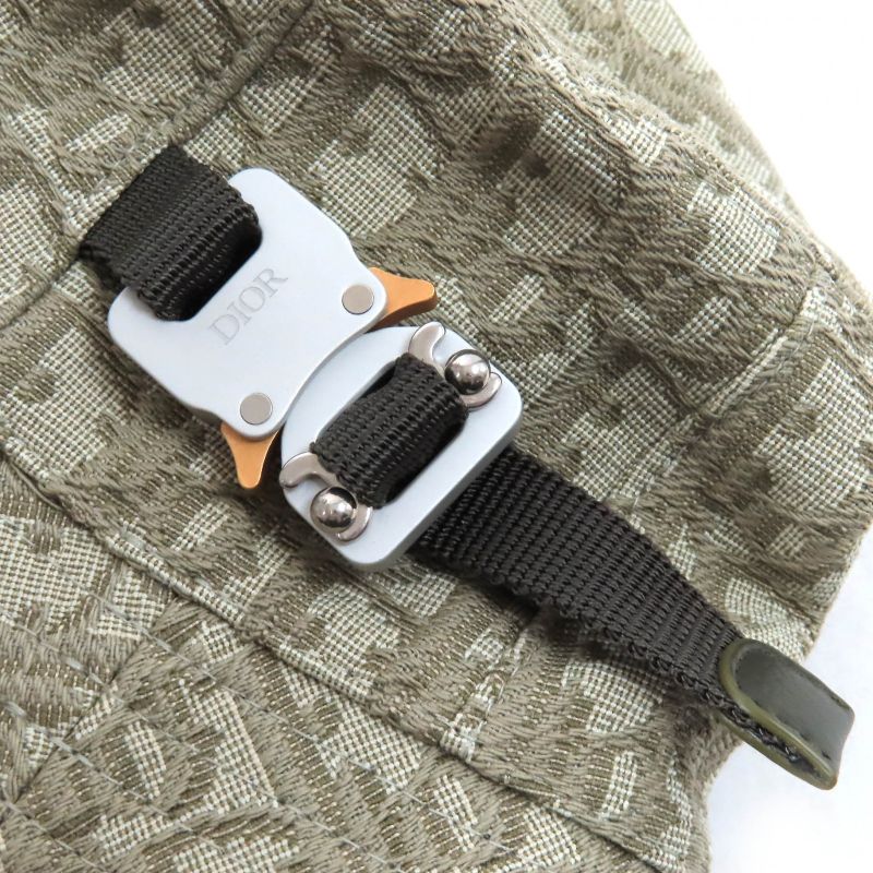 DIOR Christian DIOR Homme 293c906j5763 Cotton Oblique Total Pattern With Logo Roller Buckle