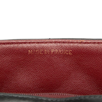 Chanel Diana Matelasse 23 Coco Mark Chain Shoulder Bag Black Lambskin Women