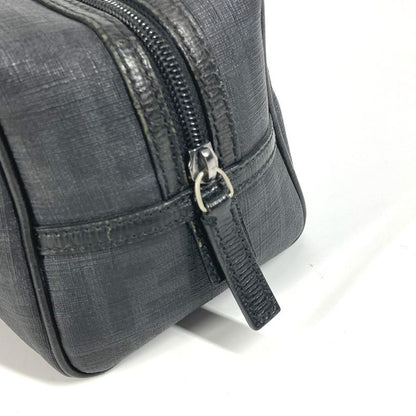 Fendi Second Bag Zucca Logo PVC Black