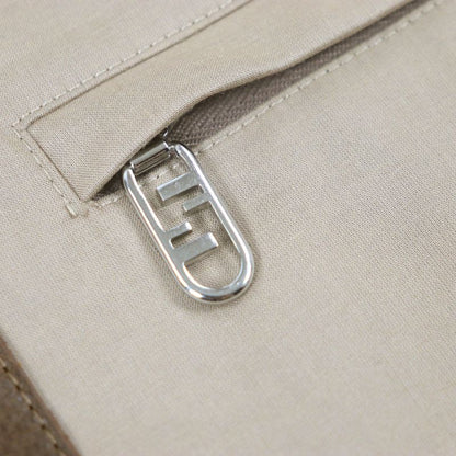  Fendi 2023 Ff0741 FF Logo Zucca Pattern Leather Use Reversible Trench Coat