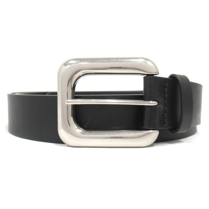 Bottega Veneta Leather Belt Square Buckle Size L Black Mens Used