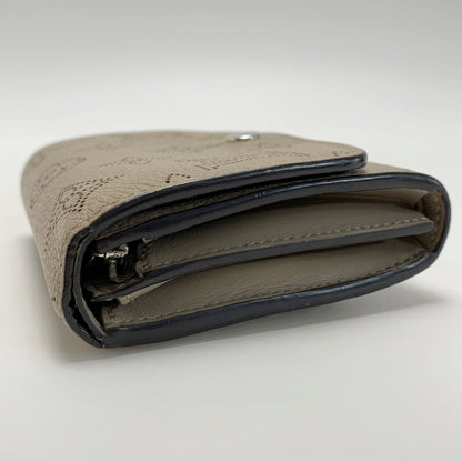 Louis Vuitton Mahina Portefeuille Iris Compact M62542 Beige Bifold Wallet