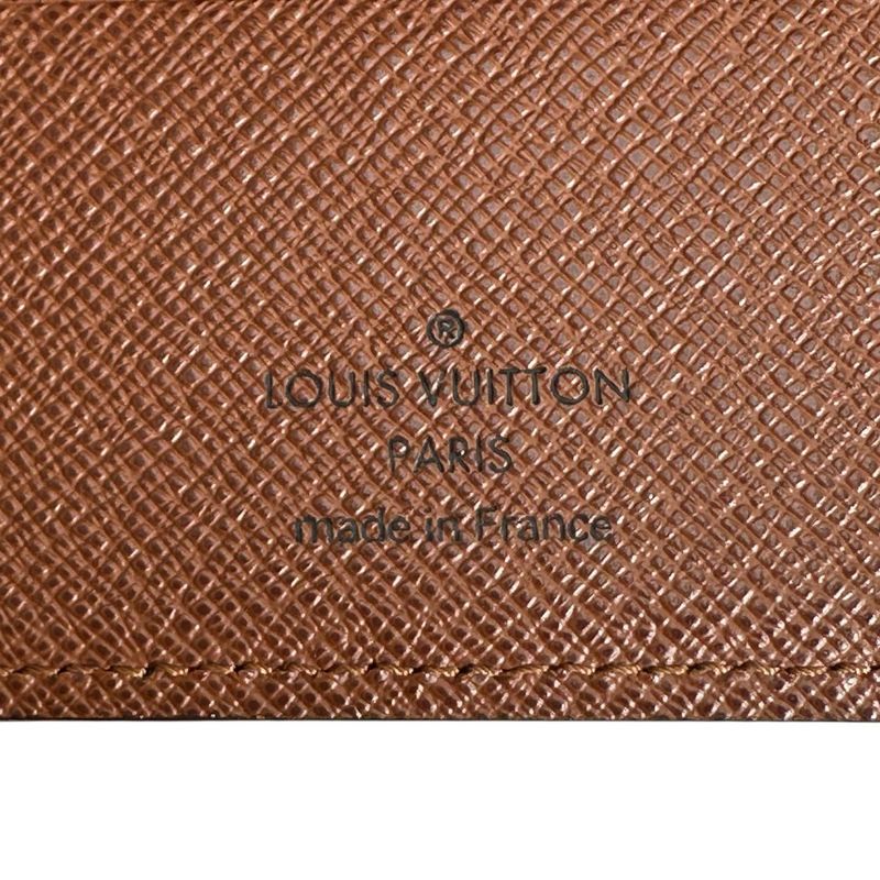 Louis Vuitton M61675 Monogram Portefeuille Marco Fold Wallet Louis Vuitton Brown