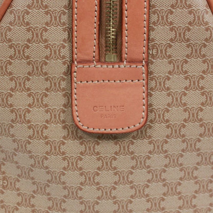 Celine Macadam Leather X PVC Beige Handbag Gold