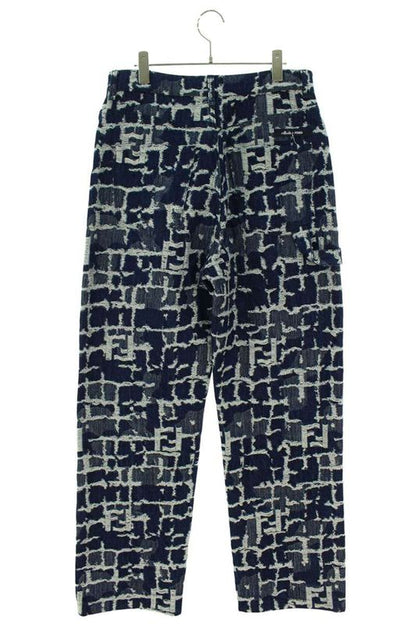 Fendi 24SS Flp345ar9n Blue FF Denim Pants Men's 32