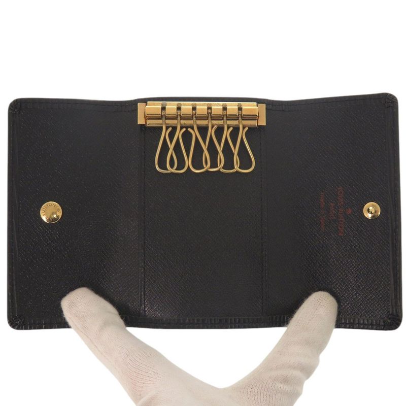 Louis Vuitton Multicles 6 Epi M63812 Epi Leather Black 6-rib Key Case Black LV