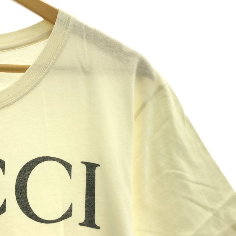 Gucci | Interlocking Logo Print T-shirt Cut And Sewn | Ivory | Men's