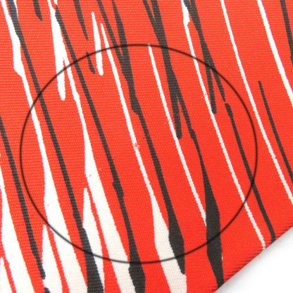 Hermes 100% Silk Snood Scarf Neck Warmer Orange White Black With Box Made In
