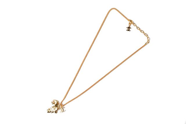 Chanel Necklace Pendant Chain Ladies Men's Chanel Africa Motif Coco Mark CC