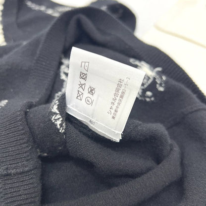 Chanel Knit Trompe L'oeil P64666 Cashmere Black