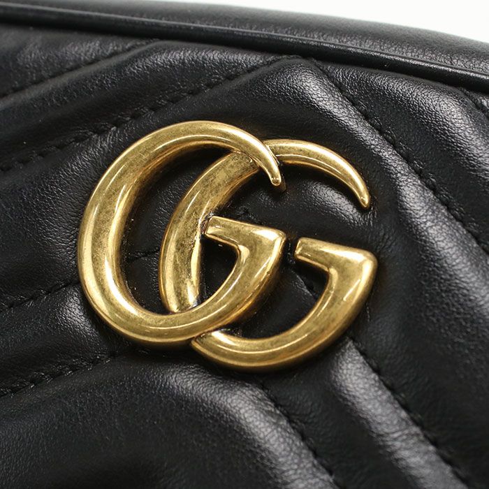 Gucci Mini Camera Bag GG Marmont 448065 Crossbody Shoulder Bag Quilted Chevron