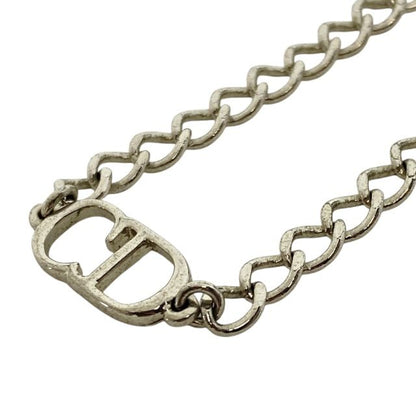 Christian Dior Chain Bracelet Bangle Accessories Jewelry CD Logo Metal Silver