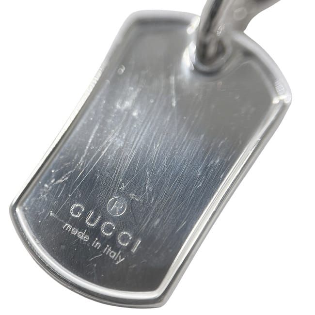 Gucci Necklace 5charm Silver Polished Excellent Condition Ag 925