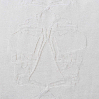 Hermes 21AW Brides De Gala Wool Cashmere Blend Long Sleeve V-neck Knit Dress