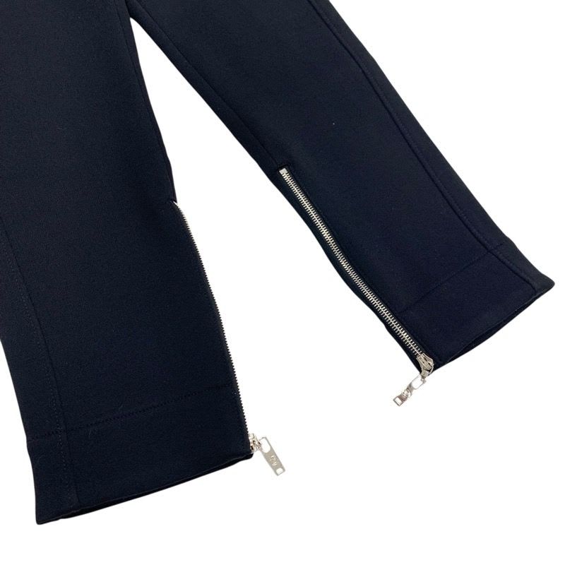 Louis Vuitton Bottoms Wool Pants Logo Black Silver