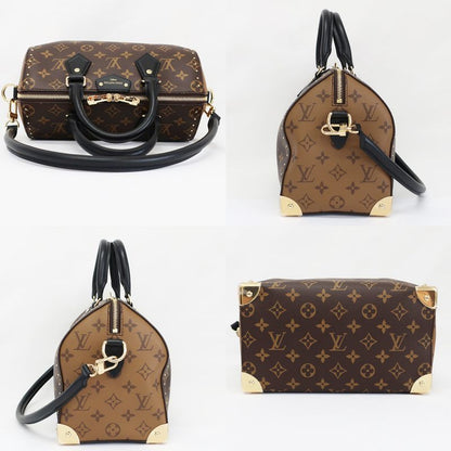 White Louis Vuitton Speedy Trunk 25 Monogram M26181 Handbag Shoulder - Mini