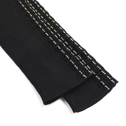 Chanel 16aw Stitch Design Knit Cardigan P55809 K07321 Mc658 Black 36