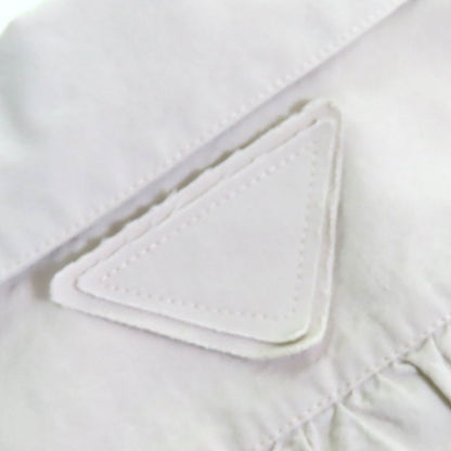 Prada 2024 P3n16 Pink Quilted Mini Dress Cotton Silk Triangle Patch Design