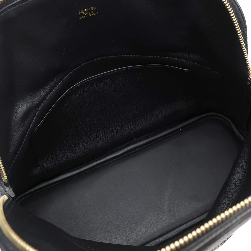 Hermes 2way Bag Bolide 31 Taurillon Clemence Black Gold Hardware Black Handbag