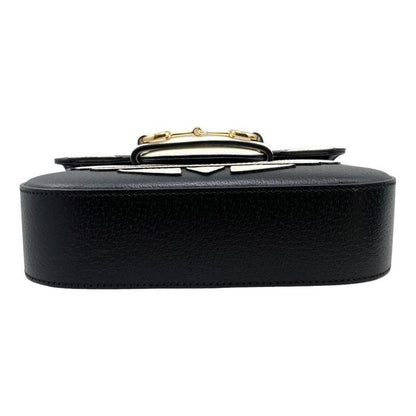 Gucci X Adidas Collaboration Shoulder Bag Horsebit Mini Bag 658574 Logo Black