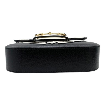 Gucci X Adidas Collaboration Shoulder Bag Horsebit Mini Bag 658574 Logo Black