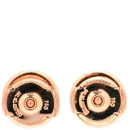Hermes Earrings Exlibris TPM 18k Pink Gold Pink Gold Au750 Rose Gold [box