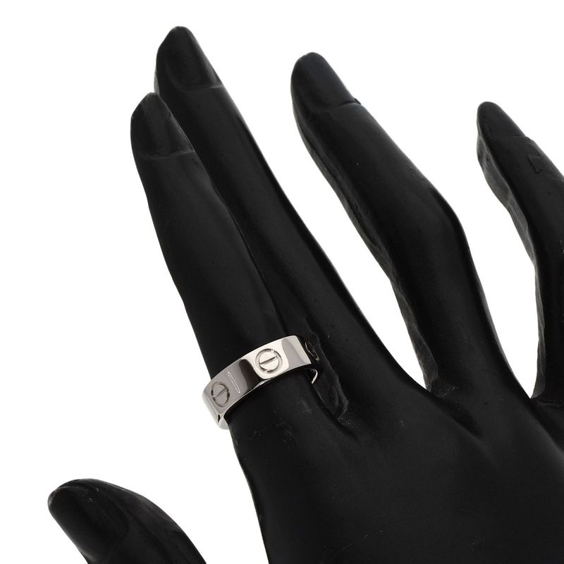 Cartier Love Ring #48 Ring - 18K White Gold Ladies