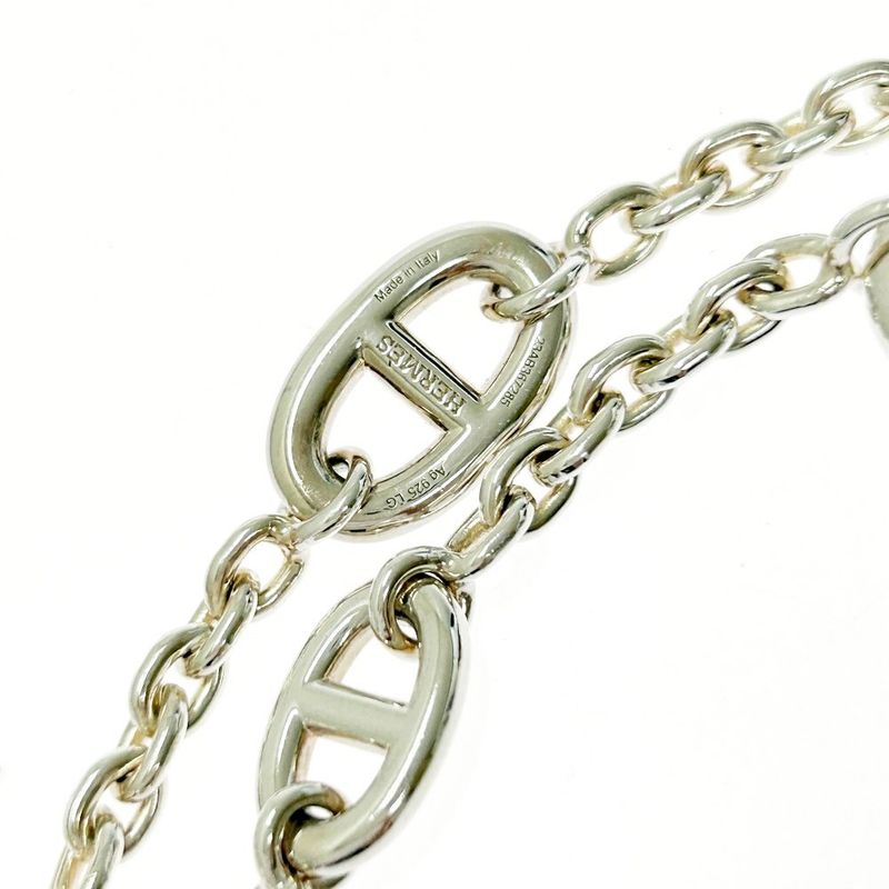 Hermes Silver Chaine D'ancre Farandole Bracelet 25.3g 925 Engraved 420158