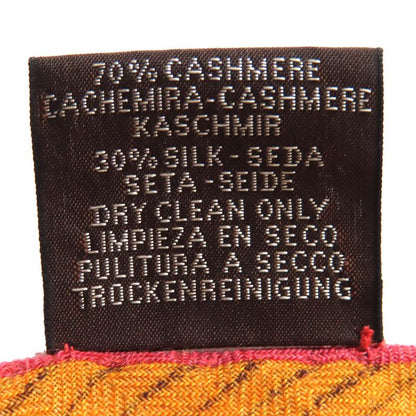 Hermes Triangle Jean Massin & Massin Cashmere Silk Blue Lavande / Miel / Gris