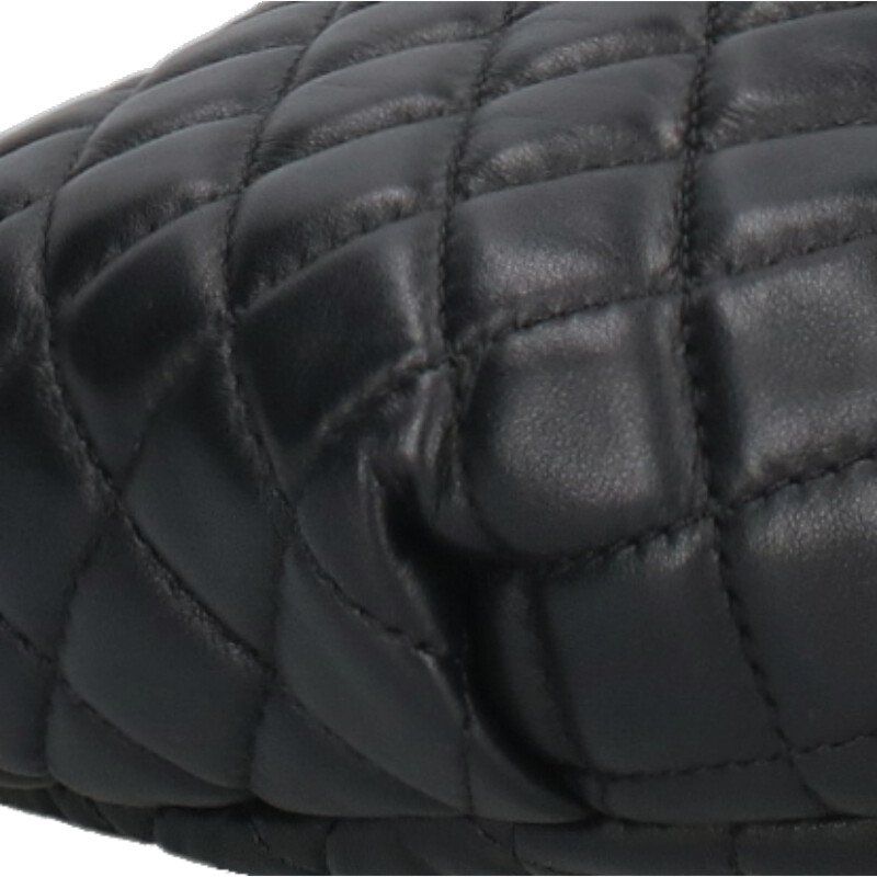 Chanel Lambskin Coco Mark Matelasse Chain Body Bag Women