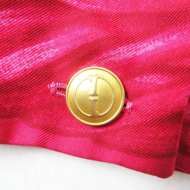 Gucci Vintage 1994 Tom Ford Period 100% Silk With Gold Buttons Fruit Print