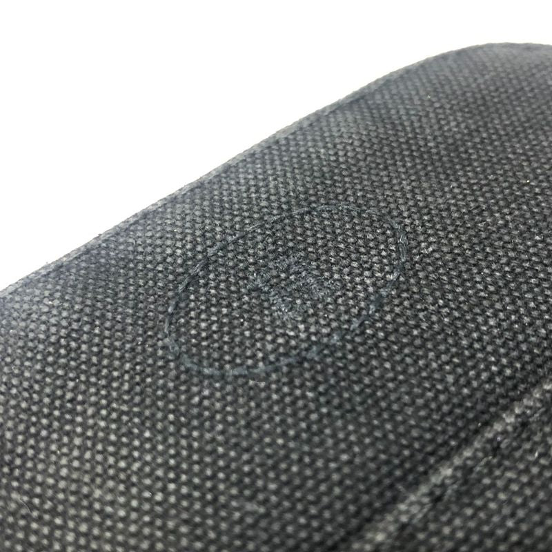 Hermes Cosmetic Pouch Bolide Pouch Mini Canvas Black