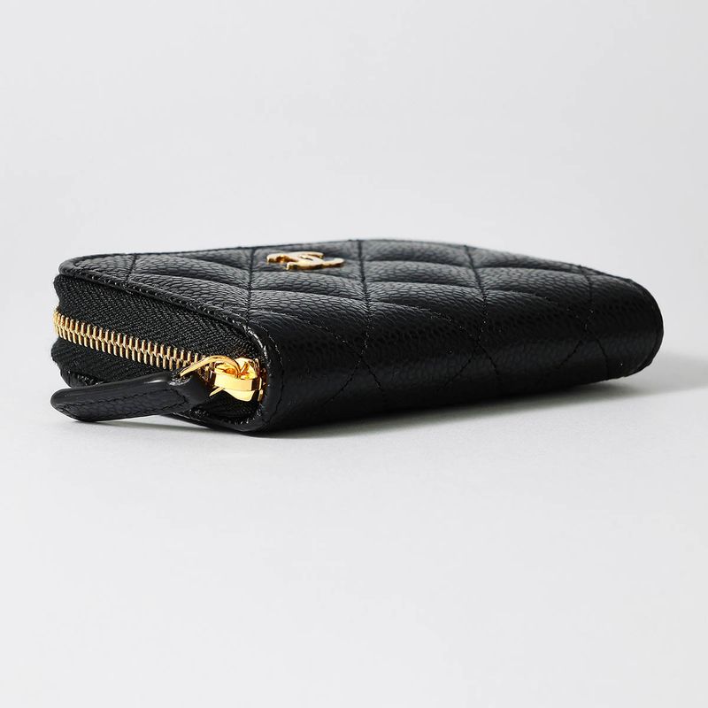 Chanel Coin Case Classic ZIP COIN Purse Black
