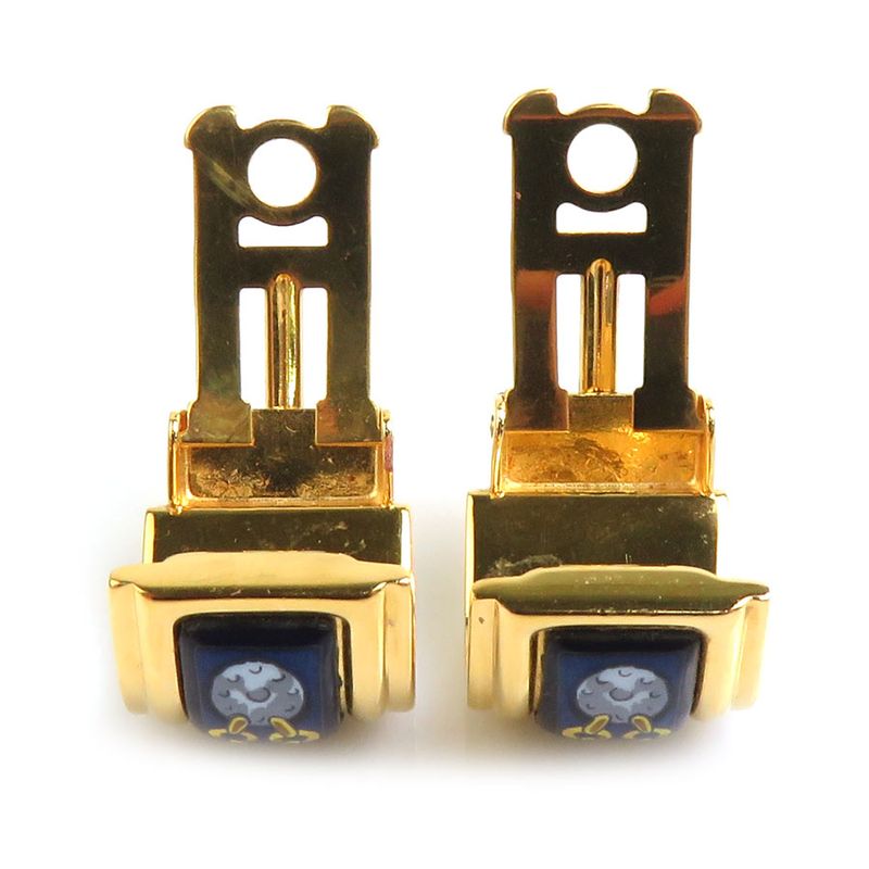 Hermes Earring Cloisonne Ware