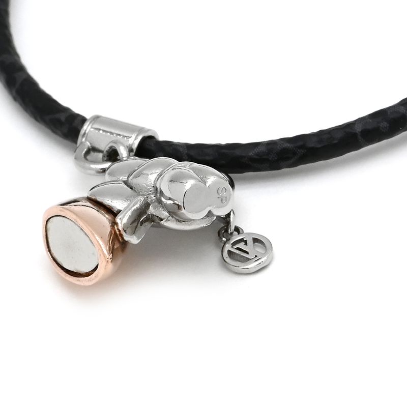 Louis Vuitton Bracelet Vivienne Amour Metal Monogram Canvas Eclipse Pear