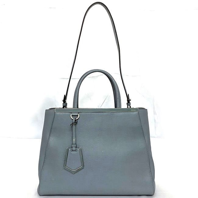 Fendi 2way Bag Toujours Blue Gray 8bh250