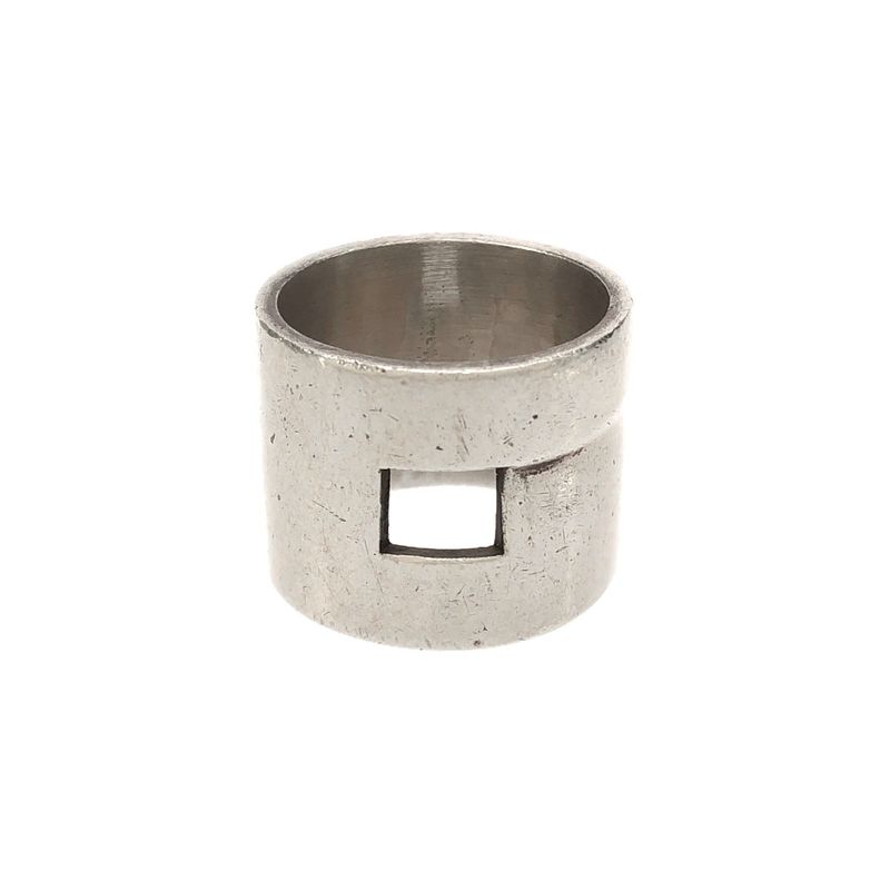 Gucci Square Cut Silver Ring Silver About Size 15