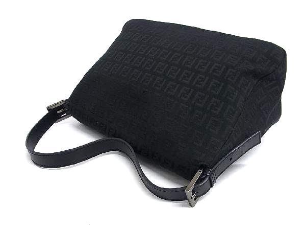 Fendi Zucca Pattern Zucchino Mamma Bucket Nylon Canvas One Shoulder