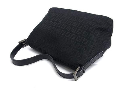 Fendi Zucca Pattern Zucchino Mamma Bucket Nylon Canvas One Shoulder