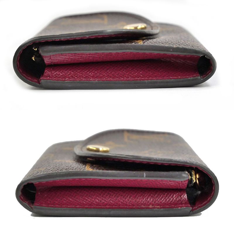 Louis Vuitton Portomone Rosalie Fuchsia Bifold Wallet Coin Case M41939
