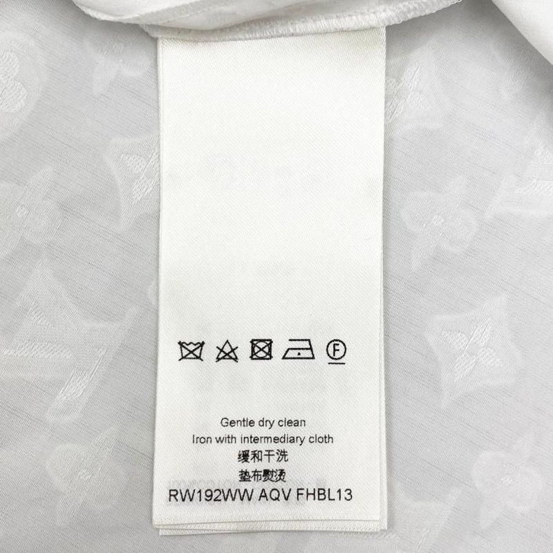 Louis Vuitton Shirt Sleeveless Ruffle Blouse Rw192ww Aqv Fhbl13 Size 34