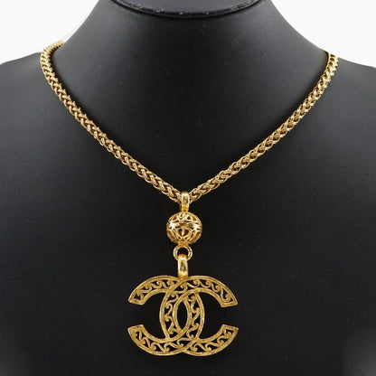 Chanel Coco Mark Vintage Gold Plated 95A Ladies 84.6g Necklace