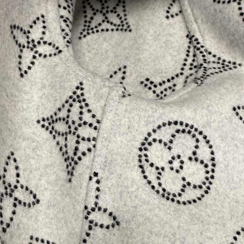 Louis Vuitton Coat Size 36 S Women's Hooded Wrap Coat Mahina Foco04r90 Light