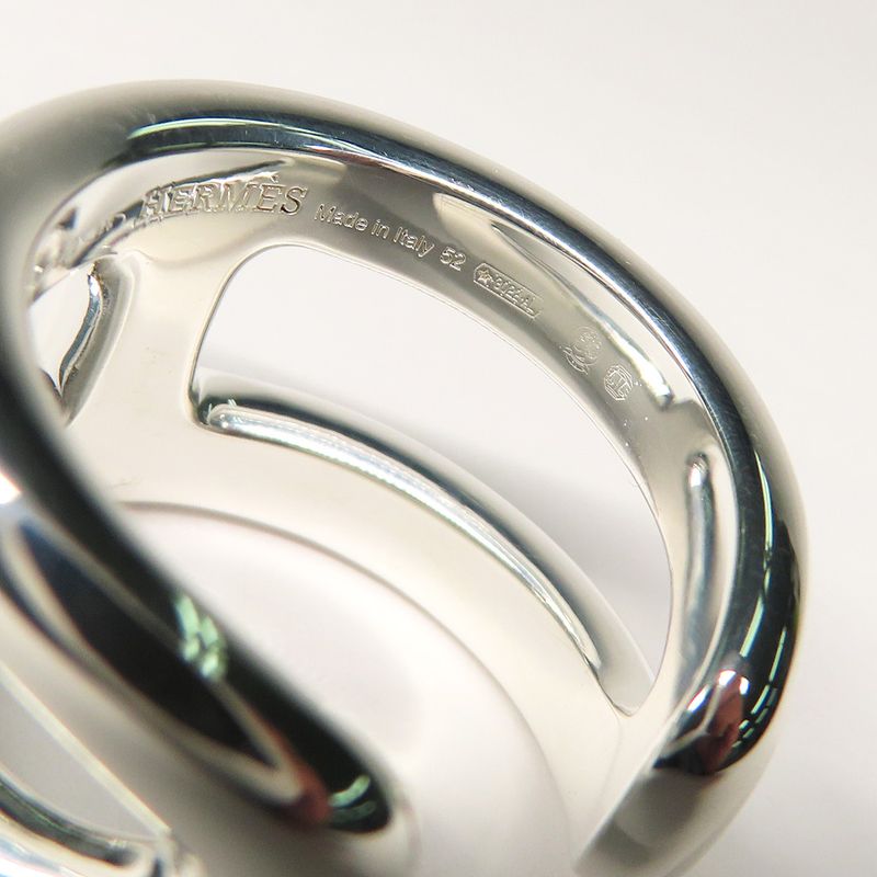 Hermes Ring Osmozu PM #52 No 12 Ag925 Hshape Silver - 2025 Ring